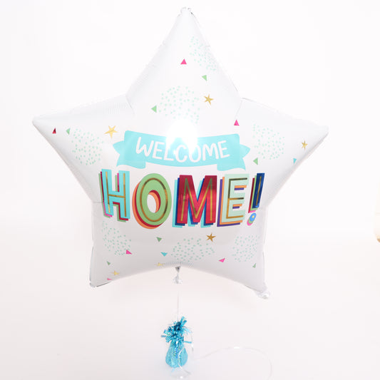 Welcome Home Star Foil Balloon, 28in